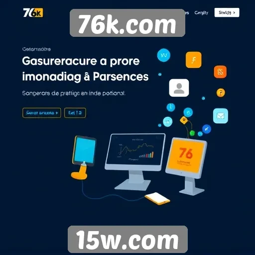 Estratégias de marketing do site 76k.com