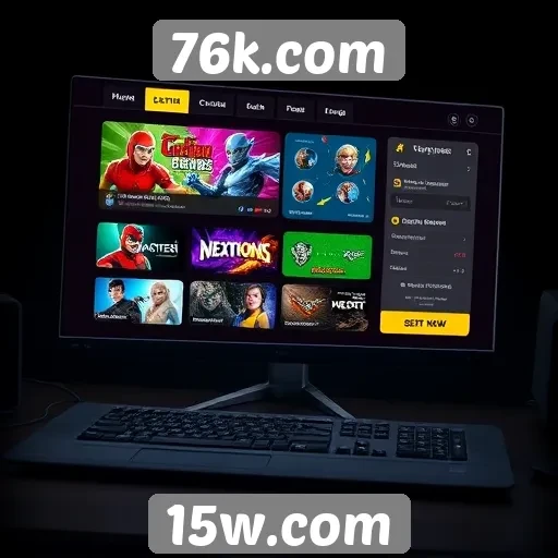 Exploração da interface do usuário em 76k.com